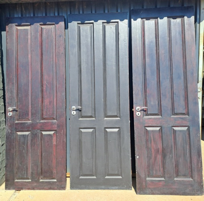 SOLID MERANTI DOORS x 4